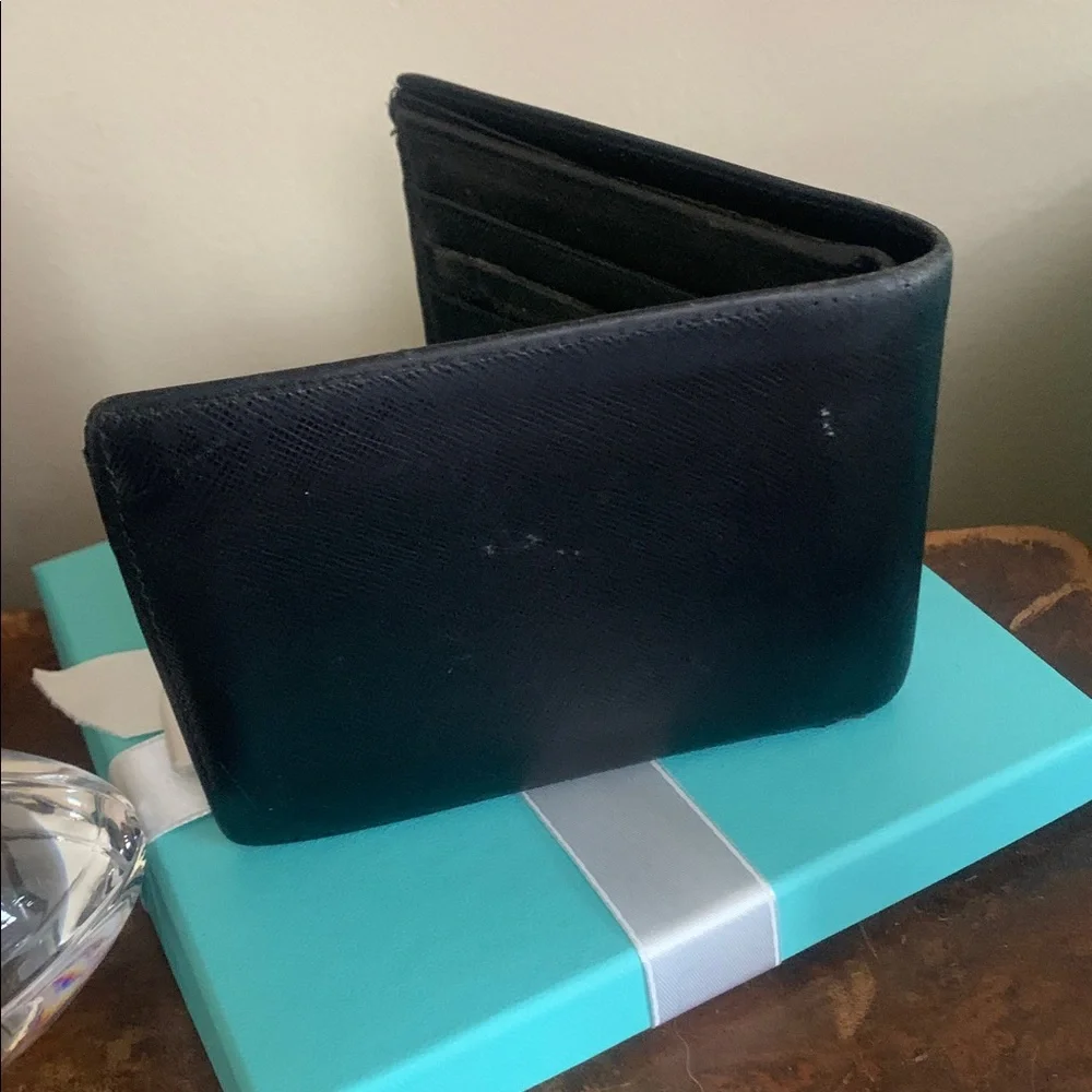 Giorgio Armani vintage Black Leather Wallet